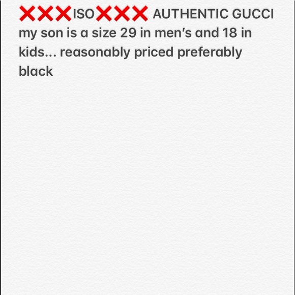 ❌❌ISO GUCCI BELT❌❌ - Picture 1 of 1
